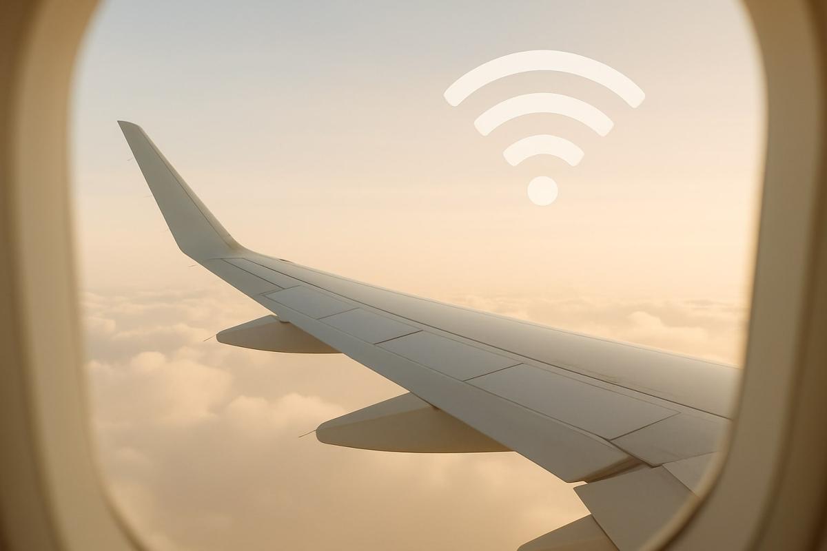 Wi-Fi on a plane? Yes, but it works differently than at home